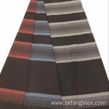 Polyester Stripe Dobby Jacquard Formal Black Abaya Fabric